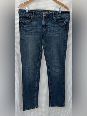 American Eagle Stretch Skinny Jeans Size 12 Regular - Blue